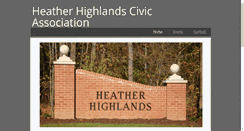 Desktop Screenshot of heatherhighlands.org